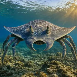 Crab + Manta ray